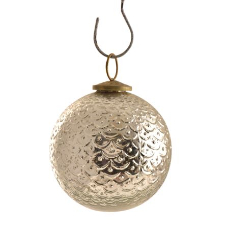 Silver Round Christmas Hanging